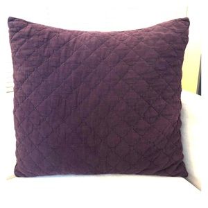 Euro Size Quilted Sham Garment-Dyed Diamond Style